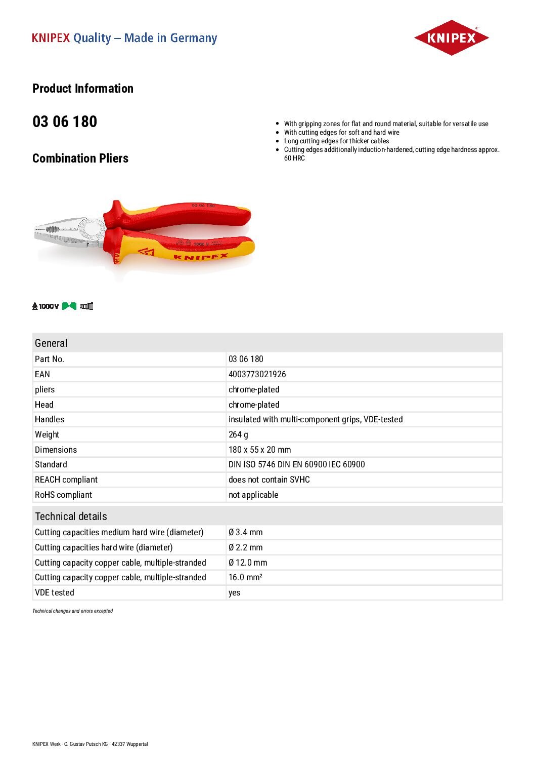 Knipex 70 06 180 - Image 7