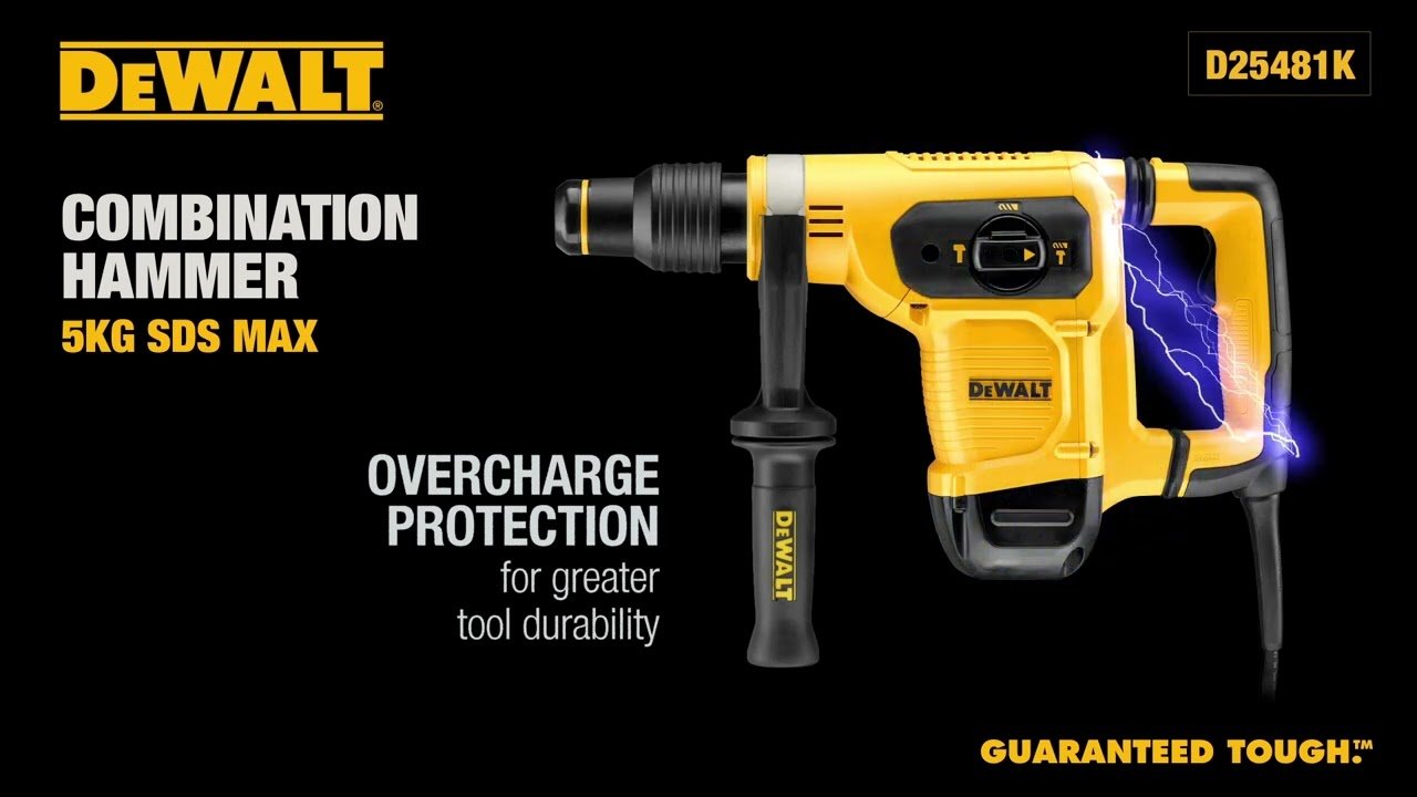 DEWALT D25481K-QS 1050W 3-Mode 40mm SDS-MAX Combi Hammer - Image 6