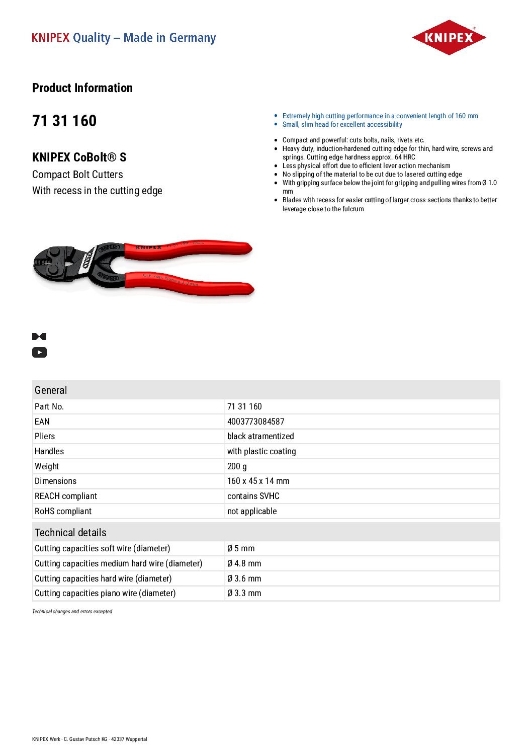 KNIPEX 71 31 160 - Image 5