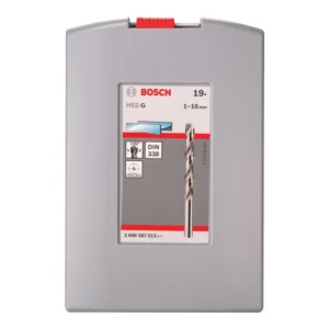 Bosch HSS-G Drill Bit Set 1-10mm 19Pcs 2608587013