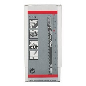 BOSCH Jigsaw blade T 244 D Speed for Wood 100 pack 2608637881