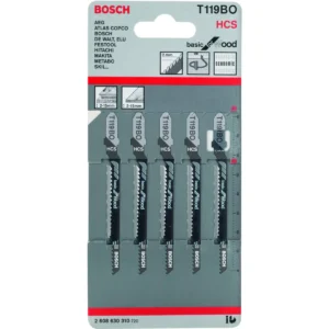 BOSCH 2608630310 jigsaw blade T 119 BO Basic for Wood 5 pack