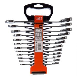 BAHCO 1RM/SH12 Metric Combination Ratcheting Wrench Set-12 Pcs