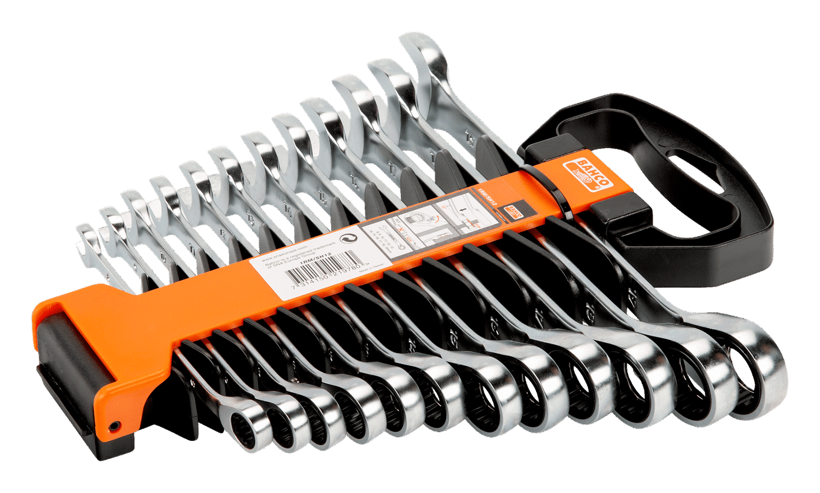 BAHCO 1RM/SH12 Metric Combination Ratcheting Wrench Set-12 Pcs - Image 5