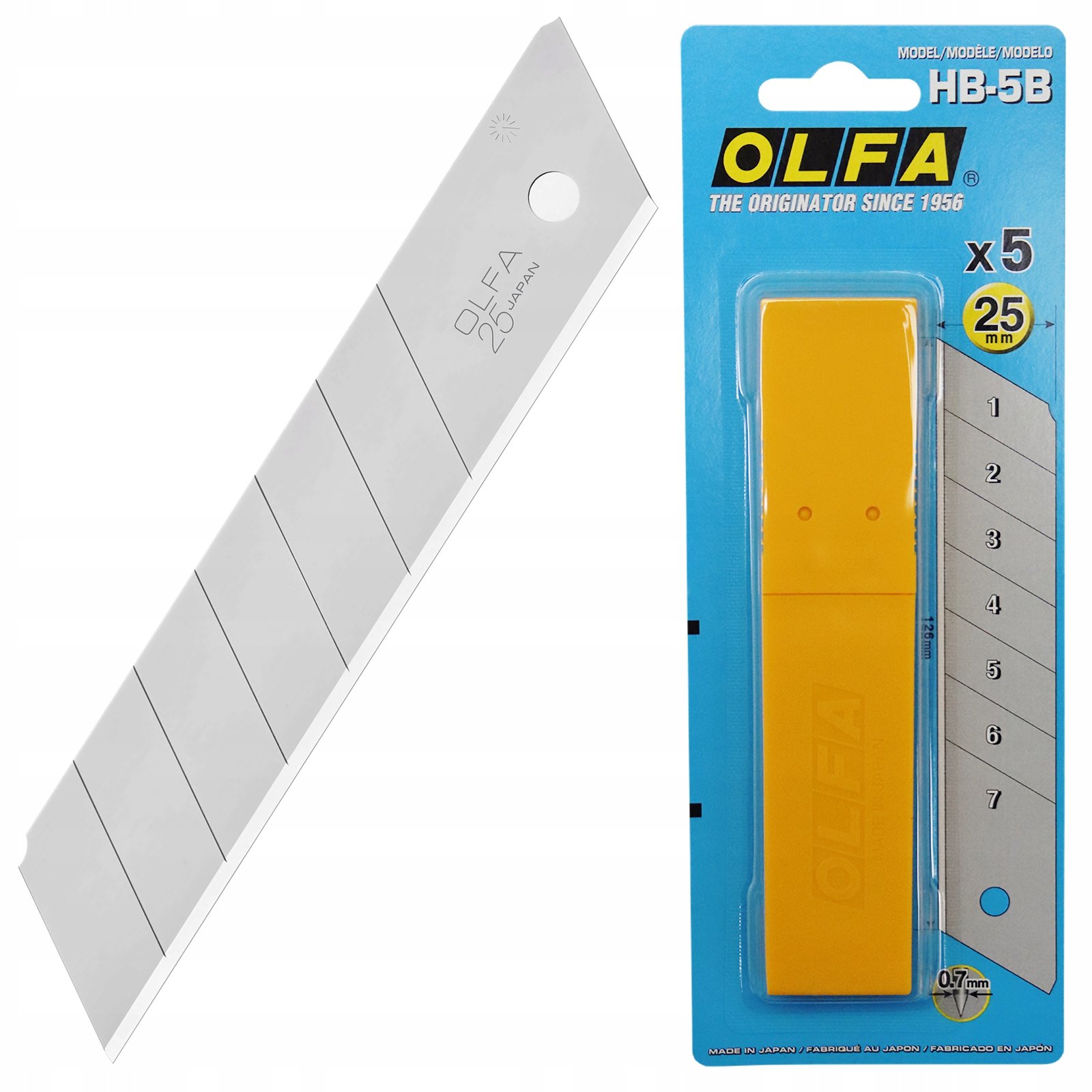 OLFA 25mm HB Silver Snap Blade heavy-duty