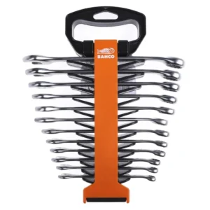 BAHCO 111M/SH12 Metric Flat Combination Wrench Set 8-19 mm-12 Pcs
