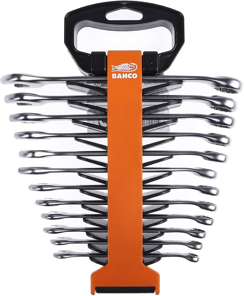 BAHCO 111M/SH12 Metric Flat Combination Wrench Set 8-19 mm-12 Pcs - Image 3