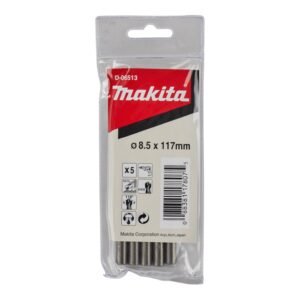 Makita 8.5mm x 117mm HSS-G Metal Drill Bits 5pc D-06513
